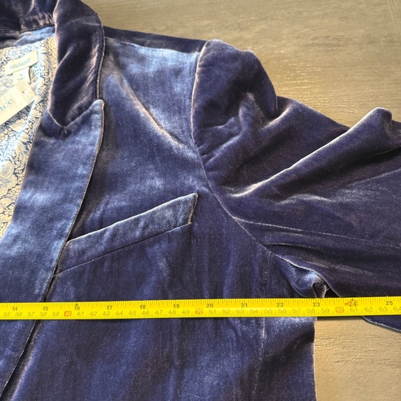 Sundance Silk Blend Velvet Blazer Jacket Size XL - Picture 6 of 11